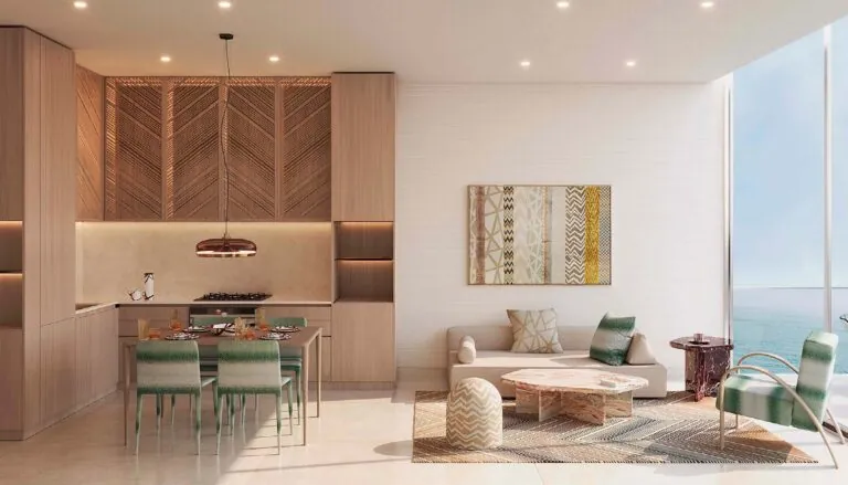 dining room and living room interiors by missoni in dubai islands' octa isle